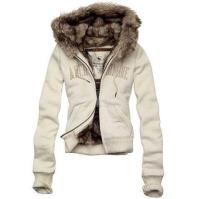 dames abercrombie fitch fur hooded outwear zip wit Shop Enschede aqa0u212